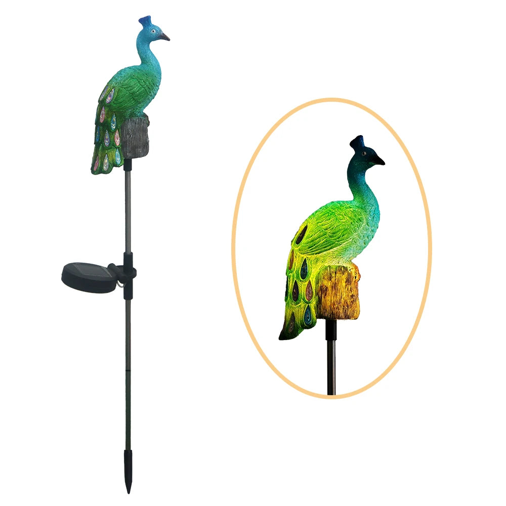 PeacockGlow™ Garden Light 🦚✨ — Solar-Powered Yard Elegance