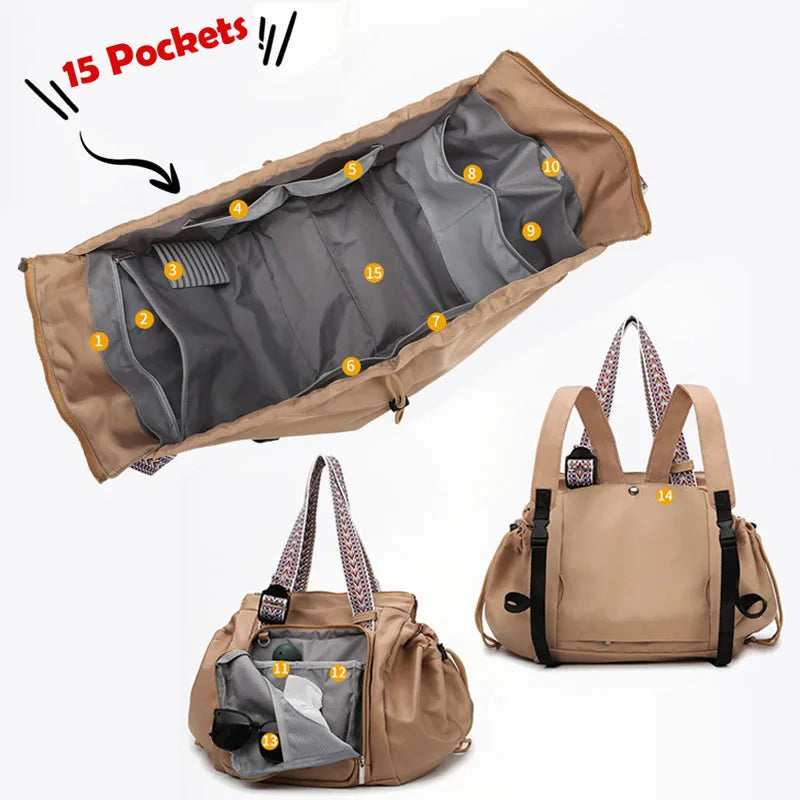 MomNest™ Organizer Bag 👜💖 — 15 Pockets of Everyday Convenience