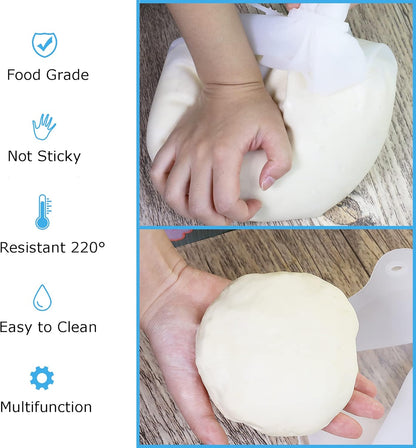 Silicone Kneading Dough Bag | Versatile Dough Mixer for Bread, Pastry, Pizza & Tortilla | Premium Silicone Bakeware | Best Multifunctional Cooking Tool (Large-3000Ml)